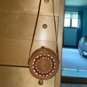 Wicker Crossbody Bag